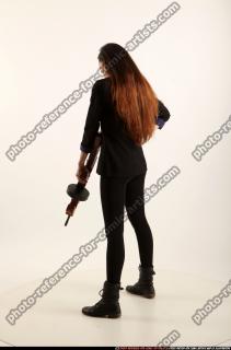 Jade With Tommygun Weapon Pose